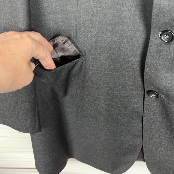 YING & TAI & ERMENEGILDO ZEGNA Wool Suit Jacket Suit Coat - Picture 6 of 12